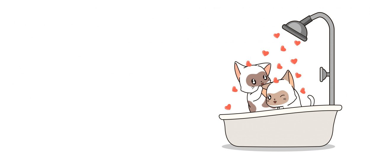 kucing di dalam bathtub